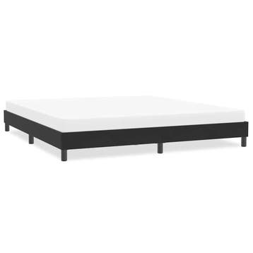 vidaXL Bedframe zonder matras 200x210 cm fluweel zwart, Verzenden, Zwart, Stof, Nieuw