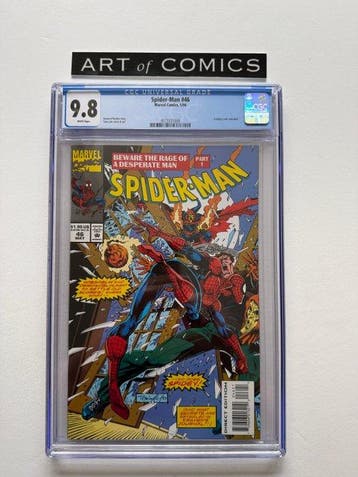 Spider-Man #46 - Trading cards included - CGC 9.8 - 1 Graded, Boeken, Nieuw