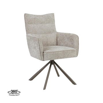 Stoel Dubai | Naturel | Haga | Brons Metalen Frame | 2 stuks, Verzenden, Nieuw in verpakking