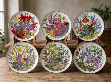 Wedgwood - Leslie Greenwood - Bord (12) - Beenderporselein -