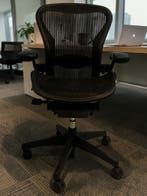 500x Herman Miller Aeron Graphite Maat B - Zo Goed Als Nieuw, Verzenden, Zwart, Zo goed als nieuw, Bureaustoel
