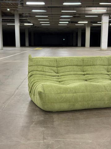Ligne Roset Togo | Corduroy | NIEUWSTAAT + Garantie, Stof, Driepersoons, 75 tot 100 cm, Ophalen of Verzenden
