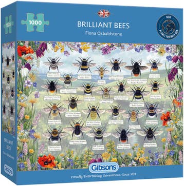 Brilliant Bees Puzzel (1000 stukjes) | Gibsons - Puzzels, Verzenden, Nieuw
