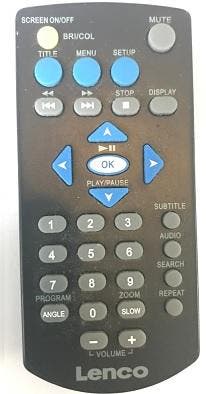 Afstandsbediening Lenco dvd portable MES-202, Ophalen of Verzenden, Nieuw, Origineel