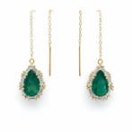 Zonder minimumprijs - Oorbellen - 14 karaat Geel goud -, Nieuw