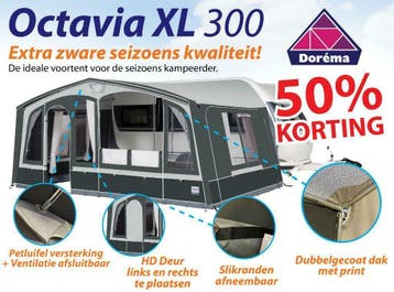Dorema voortent Octavia XL 300 NIEUW !! nu met 50% korting !, Caravans en Kamperen, Ophalen of Verzenden, Nieuw