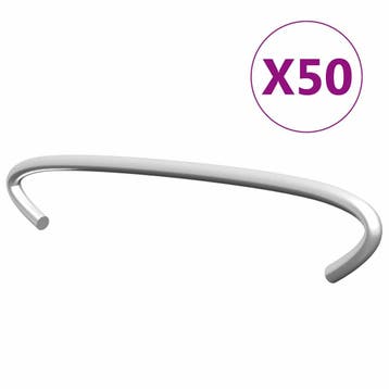 vidaXL Gabionhaken 50 st 10 cm gegalvaniseerd staal, Tuin en Terras, Verzenden, Nieuw