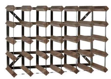 Houten/Metalen wijnrek  | 30 flessen | 61,2 x 22,8 x (h)..., Verzenden, Nieuw in verpakking