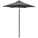 vidaXL Parasol met LED-verlichting 200x211 cm aluminium, Tuin en Terras, Verzenden, Nieuw, 2 tot 3 meter