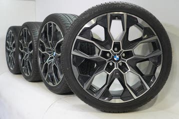 BMW X5 G05 X6 G06 913M 22 inch velgen Pirelli Winterbanden O, Gebruikt, Velg(en), Overige maten, Winterbanden