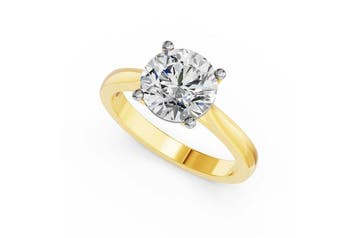 Zonder minimumprijs - Ring - 14 karaat Geel goud - 3.03ct., Nieuw