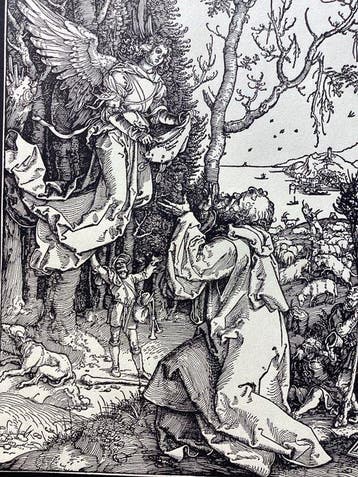 Albrecht Durer (1471-1528), after - Joachim and the Angel