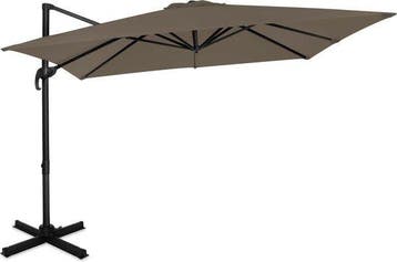 2dekans | VONROC Premium Zweefparasol Pisogne 300x300cm –, Ophalen of Verzenden, Zo goed als nieuw
