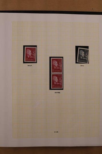 Zweden 1959/1971 - Collectie in 4 ringbanden, Gestempeld