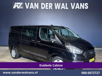 Ford Transit Custom | 2.0 TDCI 130pk Automaat L2H1 Dubbele, Automaat, Gebruikt, Euro 6, Zwart