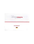 2018 FERRARI 488 PISTA PISTA VEILIGHEIDS BROCHURE DUITS, Nieuw, Ferrari, Author