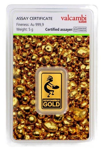 5 gram - Goud .999 - ESG / Valcambi SA - Verzegeld en met