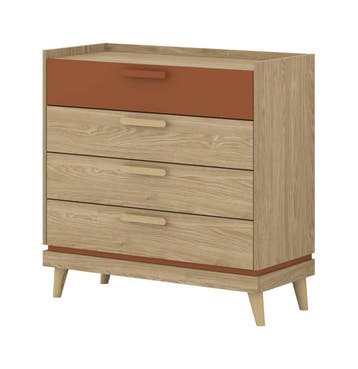 Ladekast Skagen - Eiken - 4 Lades, Huis en Inrichting, Kasten | Ladekasten, Verzenden, Nieuw