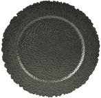 Onderbord Barok Rond Antraciet 33 cm, Ophalen of Verzenden, Nieuw
