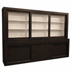 Buffetkast antraciet - wit Enschede 300cm, Huis en Inrichting, Kasten | Buffetkasten, Ophalen of Verzenden, Nieuw