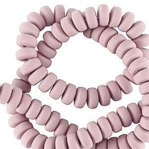 20 x Polymeer kralen rondellen 7mm Vintage pink, Hobby en Vrije tijd, Kralen en Sieraden maken, Ophalen of Verzenden, Nieuw, Kraal