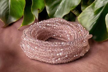Waist Beads / Afrikaanse Heupketting - mu-yan - Oud roze c, Sieraden, Tassen en Uiterlijk, Kettingen, Ophalen of Verzenden, Nieuw