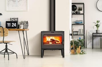 Lacunza Gietijzeren houtkachel 9 kW, Huis en Inrichting, Nieuw, Hout, Vrijstaand, Houtkachel