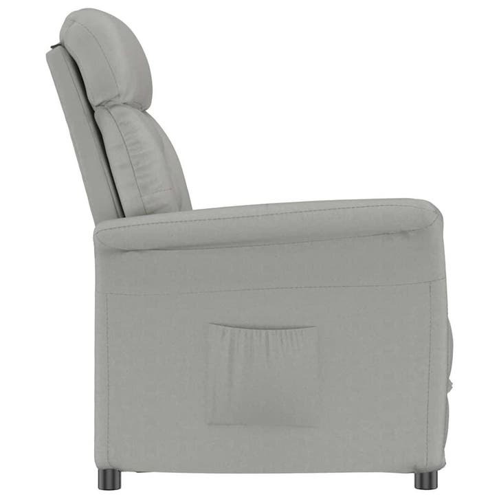 vidaXL Fauteuil Lichtgrijs Microvezel, Huis en Inrichting, Fauteuils, Nieuw, Verzenden