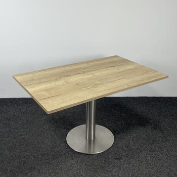 Tafel - Natuur Eiken Blad | 129 x 80 cm, Ophalen of Verzenden, Gebruikt