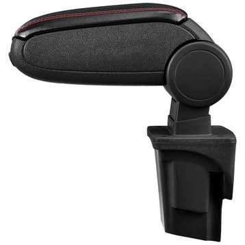 Armsteun-Seat Leon 1P-2005-2012-kunstleer-zwart+rood stiksel, Verzenden, Nieuw