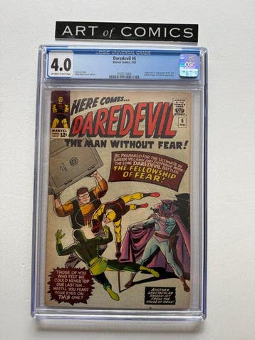 Daredevil #6 - Origin & 1st Appearance Of Mister Fear - CGC, Nieuw