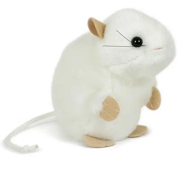 Pluche muis knuffel - wit - 13 cm - muizenknuffel, Kinderen en Baby's, Speelgoed | Knuffels en Pluche, Verzenden, Nieuw