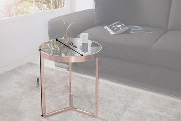 Design bijzettafel Original ASTRO 45cm koperzwarte, Ophalen of Verzenden, Nieuw