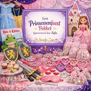 Prinsessenfeest - verhuur roze betoverende feestkist, Schmink- of Themafeestjes
