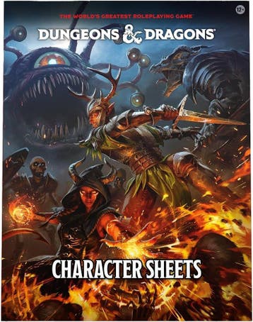 Dungeons & Dragons RPG Character Sheets 2024 *Engelse Versie, Ophalen of Verzenden, Nieuw