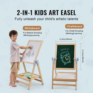 Dubbelzijdig Tekenbord voor Kinderen met Magnetische Letters, Kinderen en Baby's, Verzenden, Nieuw
