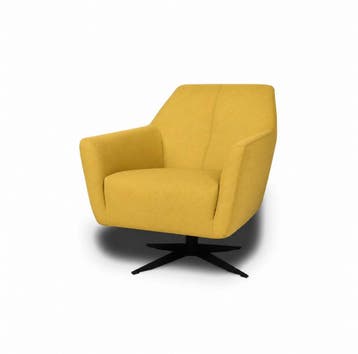 Fauteuil Floris - fauteuils - Geel, Huis en Inrichting, Stoelen, Nieuw, Leer