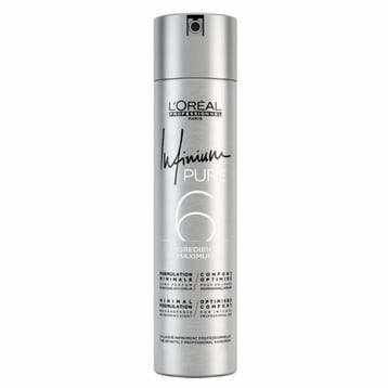 LOreal Infinium Pure 6 Soft Haarspray 300ml, Ophalen of Verzenden, Nieuw, Gel, Wax, Haarlak of Mousse