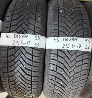 2x 215-60-17 Delinte AllSeason 2x5.5mm €55 PerBand 215 60 17, Auto-onderdelen, Banden en Velgen, Ophalen, 17 inch, All Season