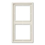 Jung LS990 afdekraam 2-voudig crème - LS982W, Nieuw, Stopcontact