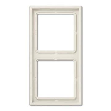 Jung LS990 afdekraam 2-voudig crème - LS982W, Nieuw, Stopcontact