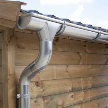 Zinken dakgoot set voor tuinhuis, blokhut, veranda of terras, Ophalen of Verzenden, Nieuw, Zink, Dakgoot