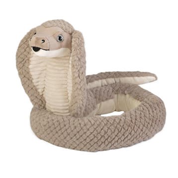 Pluche cobra knuffel - 137 cm - reptielen - slangknuffel, Verzenden, Nieuw