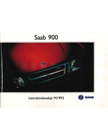 1993 SAAB 900 COUPE | CABRIOLET INSTRUCTIEBOEKJE NEDERLANDS, Auto diversen, Handleidingen en Instructieboekjes