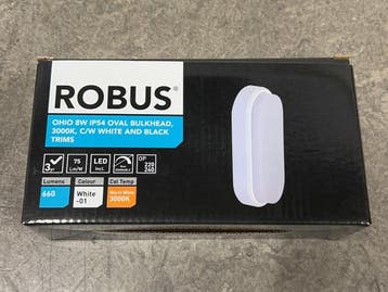 Veiling - 5x Robus schout ovaal 8W 3000K Ohio, Nieuw