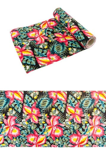 Rol Tafelloper Tropische Bloemen (3m), Ophalen of Verzenden, Nieuw