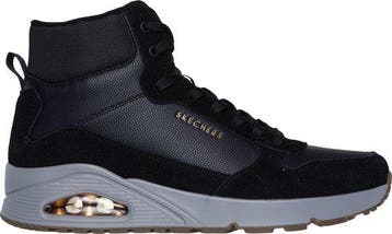 Skechers Uno Heren Sneakers - Zwart - Maat 41 (Schoenen), Verzenden, Nieuw