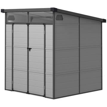 Tuinhuis Kunststof 3,24m³ 190x191x215cm Tuinschuur Met Lesse, Tuin en Terras, Verzenden