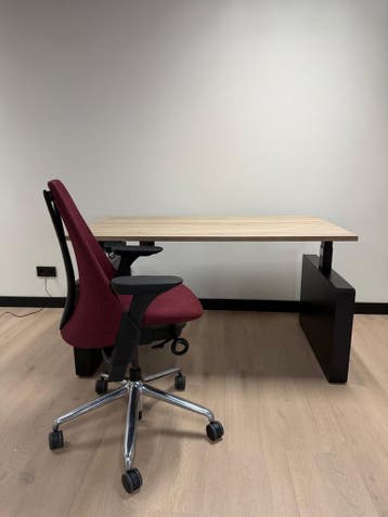 Nieuw Elektrisch Verstelbaar Zit Sta Bureau Met Wangen, Verzenden, In hoogte verstelbaar, Nieuw