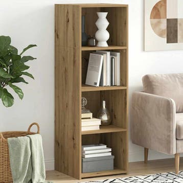 vidaXL buffetkast Artisanaal eiken 40 x 41 x 124 cm Bewerkt, Minder dan 50 cm, Verzenden, 100 tot 150 cm, Nieuw